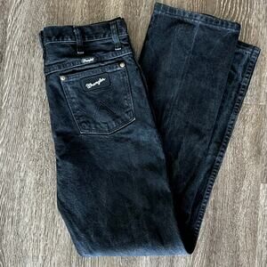 Wrangler A102 Black Denim Jeans Men’s 33x32 Straight Leg Cowboy Cut Classic Fit